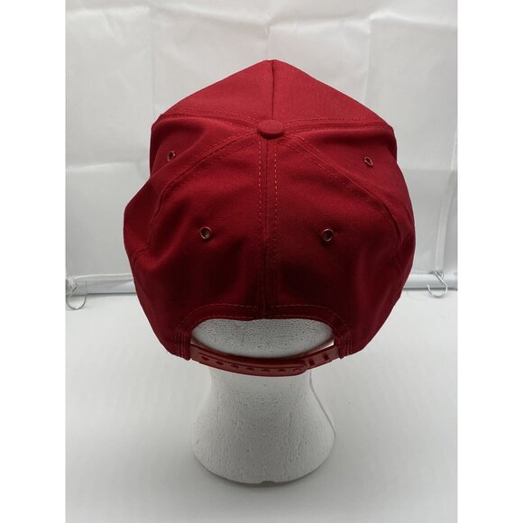 Anheuser Busch Beer Red Vintage Adjustable Adult Baseball Cap Hat Snap-back USA - Picture 3 of 13